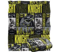BATMAN Blanket, 152 x 127 cm Dark Knight Panels Silky Touch Super Soft Throw Blanket