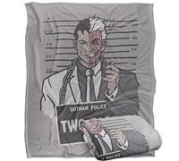 BATMAN Blanket, 152 x 127 cm The Harvey Dent Mugshot Silky Touch Super Soft Throw Blanket