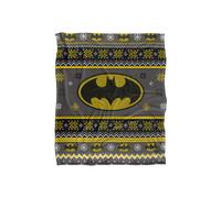 Batman Blanket, 152x127 cm Ugly Christmas Sweater Logo Silky Touch Super Soft Throw Blanket in White Batman White 152x127 cm