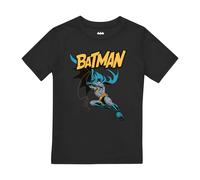 Batman Boy's Action T-Shirt Black | Size: 5-6 Years Batman Black 5-6 Years
