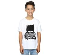 Batman Boy's Always Be Yourself Logo Cotton T-Shirt in White | Size: 9 Years Batman White 9 Years