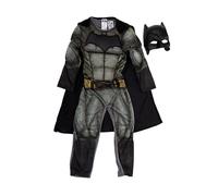 (L, Black/Grey/Yellow) Batman Boys Deluxe Costume
