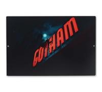 Batman Caped Crusader Gotham Billboard Metal Wall Decor - Vintage Batman Wall Art for Bedroom or Movie Room