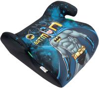 Dc Comics Batman Car Booster Seat i-Size ECE R129. Booster for Child Safety with a Height from 125 to 150 cm. Seat with Batman Superhero Graphics, Blue Background.