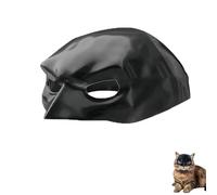 Batman Cat Mask, 13 cm Cosplay Cat Mask, Batcat Costume for Pets for Halloween, Attractive Design, Easy to Wear Remove, Suitable for Pets up to 6 kg Weight, Black