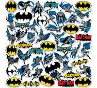 Batman - Character Poses 50CT Sticker Pack Large Deluxe Stickers Variety Pack - Laptop, Water Bottle, Scrapbooking, Tablet, Skateboard, Indoor/Outdoor - Set of 50