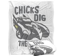 Batman Chicks Dig The Car Blanket