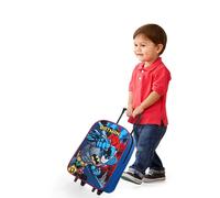 TDL Batman Children's Trolley: Black, Hard Shell, Easy-Glide Wheels & Adjustable Handle, Officially Licensed