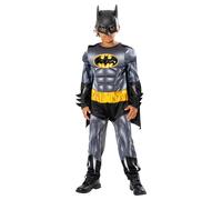 Batman Childrens/Kids Refresh Metallic Costume / 7-8 Years Grey/Black/Yellow BN5