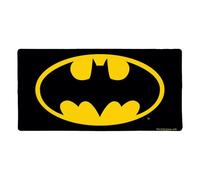 Batman Classic Bat Shield Logo Large Gaming Mouse Pad Desk Mat with Stitched Edges, Non-Slip Base for Gamer, Home and Office, 31.5 x 15.7