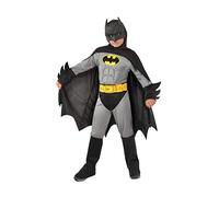 Batman Classic costume disguise boy official DC Comics (Size 3-4 years) with padded muscles