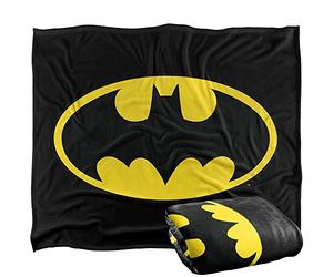 BATMAN Classic Logo Officially Licensed Silky Touch Super Soft Throw Blanket 152 x 127 cm