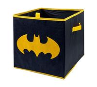 Batman Collapsible Kids Storage Box + Handles Durable & Fabric Foldable Storage Cubes Compatible Ikea Kallax Furniture For Organising Kids Toys & Playroom