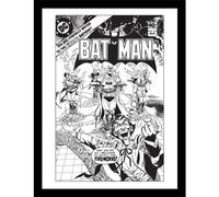 Batman Comic Joker Fireworks Framed Poster