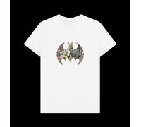 Batman Comics Unisex Logo T-Shirt Batman White 4XL