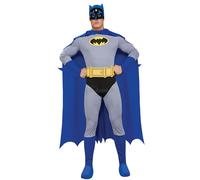 Batman Costume Mens Superhero Adults Fancy Dress DC Comics Official