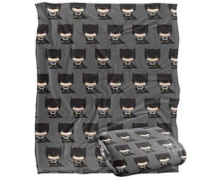 BATMAN Cute Chibi Character Pattern Officially Licensed Silky Touch Super Soft Throw Blanket 152 x 127 cm