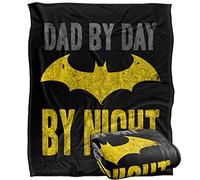 BATMAN Dad by Day Officially Licensed Silky Touch Super Soft Throw Blanket 152 x 127 cm