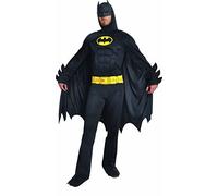 Batman Dark Knight costume disguise adult official DC Comics (Size L) with padded muscles