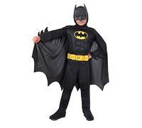 Batman Dark Knight costume disguise boy official DC Comics (Size 10-12 years) with padded muscles