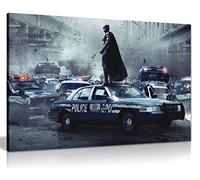 Batman Dark Knight Heath Ledger Movie Canvas Wall Art Picture Print (24X16)