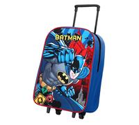 TDL Batman Children's Trolley: Black, Hard Shell, Easy-Glide Wheels & Adjustable Handle, Officially Licensed