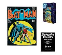 Batman Detective Comics #9 Metal Collectible Ingot | Limited Edition DC Comics Memorabilia | Embossed Vintage Comic Cover with Enamel Detailing | Officially Licensed Batman Fan Gift (5,000 Worldwide)