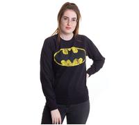 Batman - Distressed Logo - Sweater - black - S - 100% Cotton S