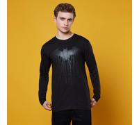 Batman Dripping Logo Long Sleeved T-Shirt - Black - XXL