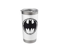 Batman Emblem Circle Logo Icon Dark Knight Fandom Stainless Steel Insulated Tumbler
