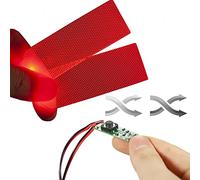 Batman Flexible Helmet led Light Decorations led Lights Flexible Cosplay DIY kit Decorations RGB Superhero for Men Kids Gifts, Red 3model, 3"