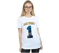 Batman Football Dark Knight Cotton Boyfriend T-Shirt DC Comics White XXXL