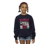 Batman Girl's Naughty List Sweatshirt in Navy | Size: 3-4 Years Batman Navy 3-4 Years
