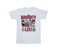 Batman Girl's Naughty List T-Shirt in White | Size: 3-4 Years Batman White 3-4 Years