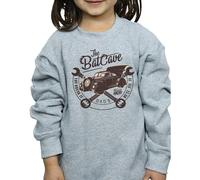Batman Girl's The Batcave Car Sweatshirt in Grey | Size: 9 Years Batman Grey 9 Years