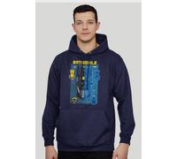 Batman Gotham City Gear Batmobile Blueprint Hooded Sweatshirt in Navy | Size: XL Batman Navy XL