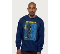 Batman Gotham City Gear Batmobile Blueprint Sweatshirt in Navy | Size: 2XL Batman Navy 2XL