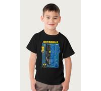 Batman Gotham City Gear Batmobile Blueprint T-Shirt in Black | Size: 9-11 Years Batman Black 9-11 Years