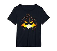 Batman Halloween Jack o' Bat T-Shirt, Women's Plus, Black, 1X