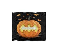 Batman Halloween Jackolantern Pumpkin Logo Silky Touch Super Soft Thro | Size: Extra Large Batman Multicolor Extra Large