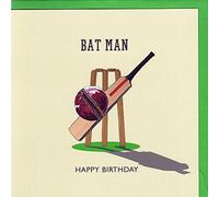 Batman | Happy Birthday - Quirky Cricket Batman Birthday Card Hand Drawn