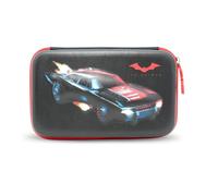 BATMAN Hard Shell Pencil Case | DC Comics EVA Hard Shell Organizer Compartments, Zipped Stationery Box-Black & Red-22 x 15 x 5 cm-Boys & Girls Birthday Christmas Office Gift