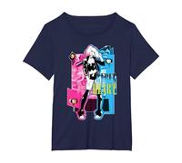 Batman Harley Quinn Rebel Heart T-Shirt, Women's Plus, Navy Blue, 1X