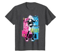Batman Harley Quinn Rebel Heart T-Shirt, Youth, Dark Heather Grey, X-Small