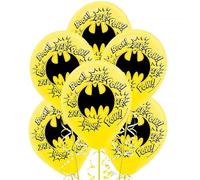 Batman Heroes unite Latex Balloons with add ons -6 pack