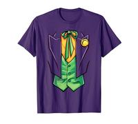 Batman Joker Costume T-Shirt, Men, Purple, Large