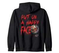 Batman Joker Put on a Happy Face Zip Hoodie