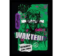 Batman Joker Wanted Framed Poster