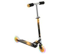 Batman Kids Light-Up 2 Wheel Inline Scooter | Officially Licensed Boys Unisex | Folding Adjustable Two Wheeled Scooter | Age 5+