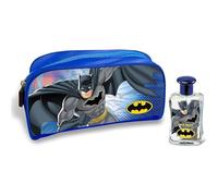Batman Kids Perfume Gift Set - Natural Eau De Toilette Spray (50ml) & Travel Toiletry Bag - Long-Lasting EDT Perfume - Playful and Vibrant Scent - Best Gift & Travel Essential for Kids